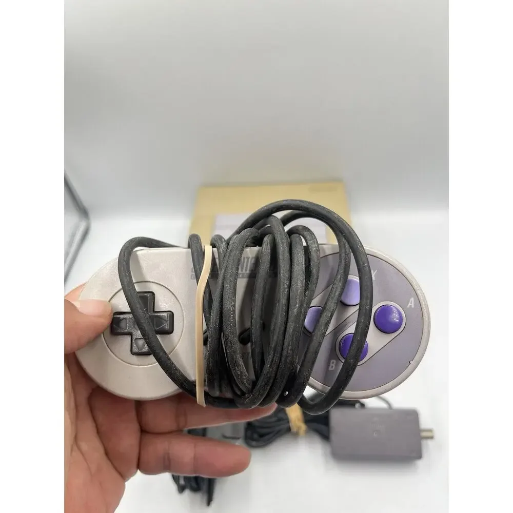 Super Nintendo SNES Console Bundle Oem With Controller All Cables Tested